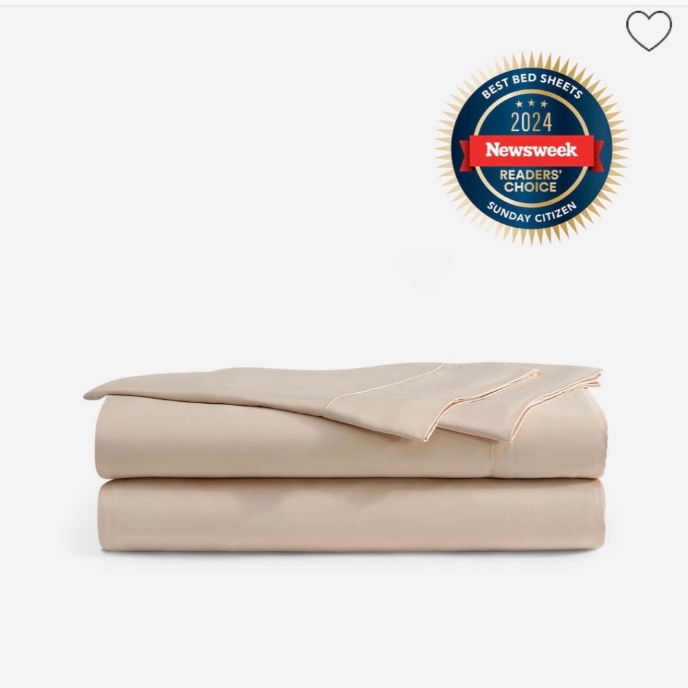 Sunday Citizen Natural Premium Bamboo Sheet Set in Blush - Queen